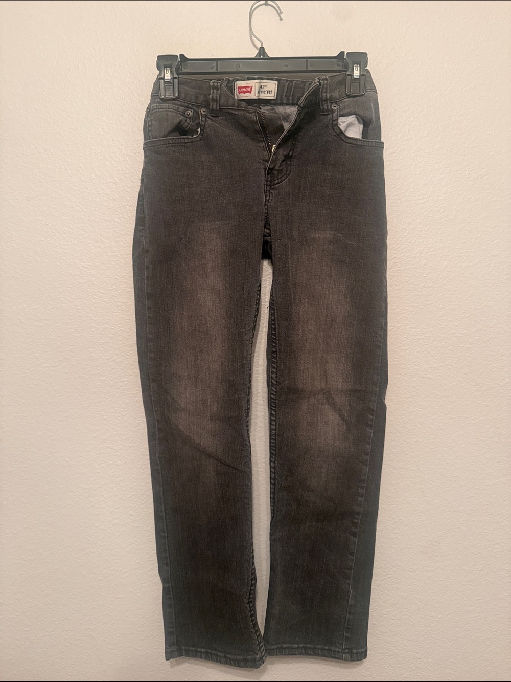 Levi's Men's Faded Black Straight Jeans
